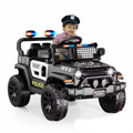 Ride On Car for Kids, Police Electric Car with Parent Remote Control