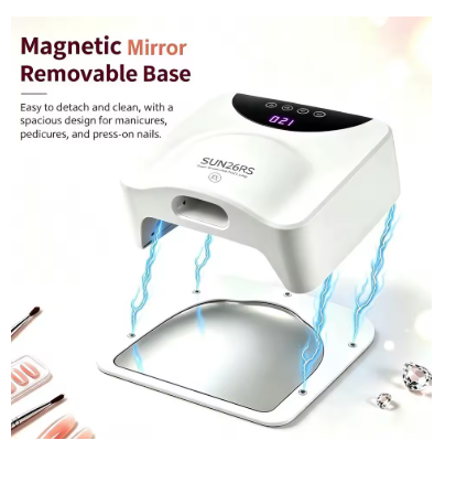 Smart 2-in-1 UV LED Gel Nail Lamp with Detachable Magnetic Base