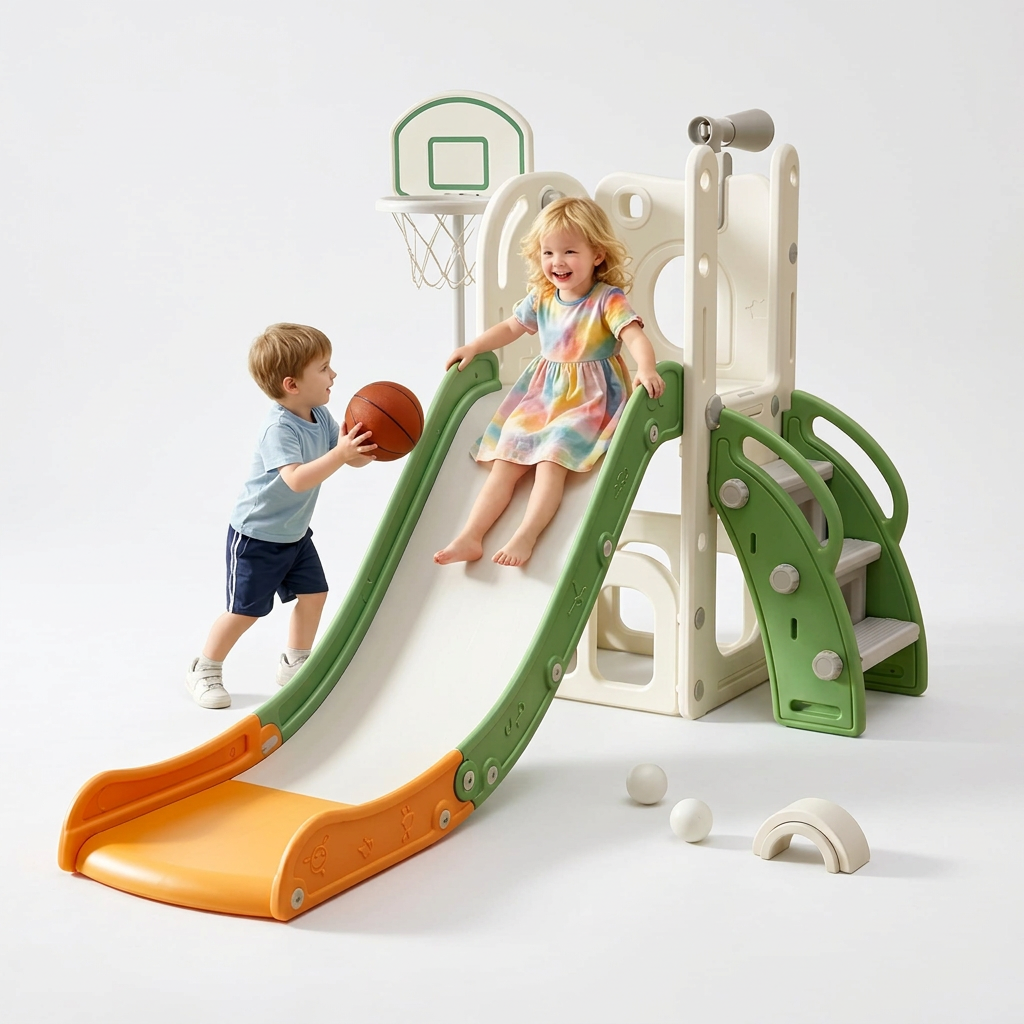 Toddler Slide for 1-3, Indoor Outdoor Playset