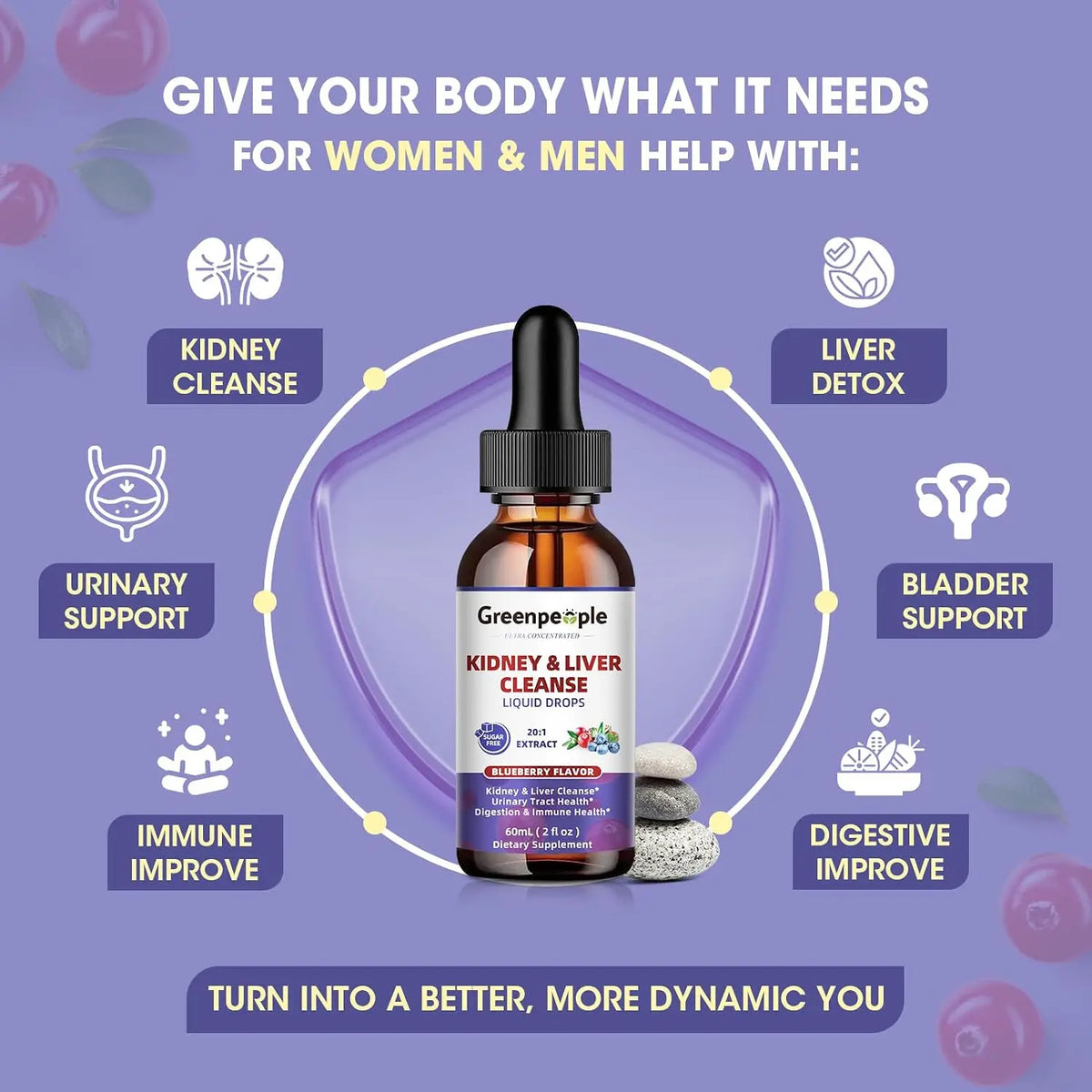 Cranberry Extract 1000mg Urinary Bladder Health Dietary Supplement Drops