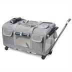 Large Foldable Pet Trolley Travel Carrier Bag for Dogs Cats