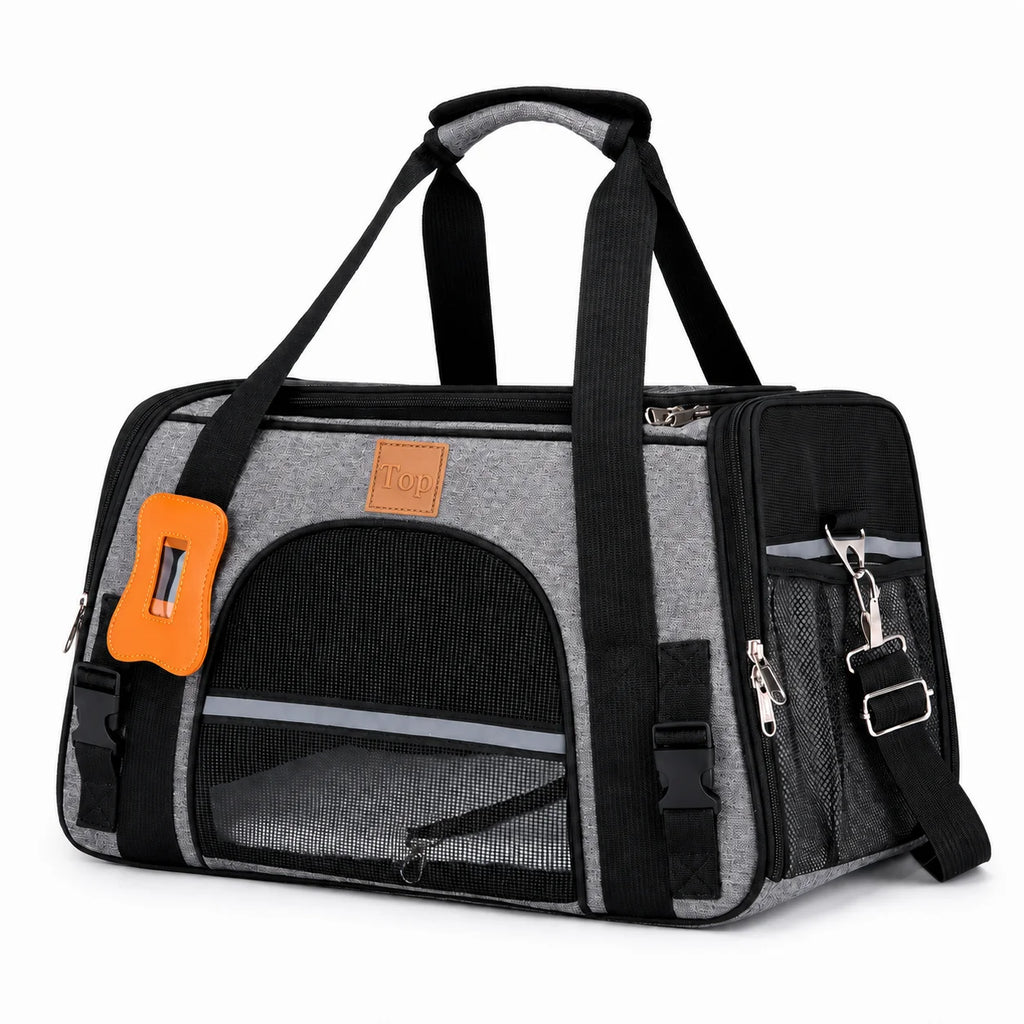 Breathable Mesh Travel Pet Carrier Shoulder Bag for Cats Dogs