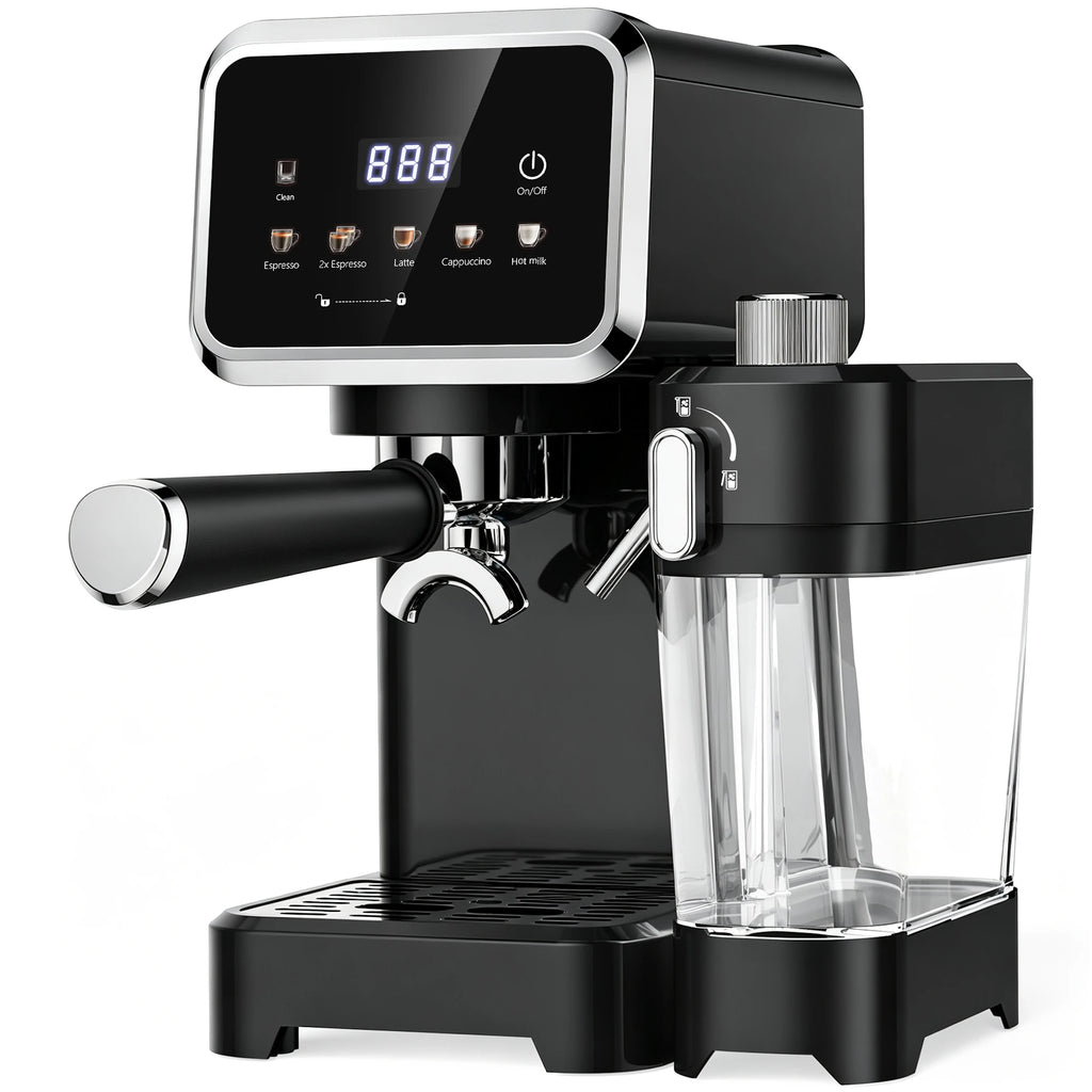 20-Bar Stainless Steel Espresso Machine with Automatic Milk Frother