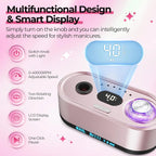 Electric Nail Drill 40000RPM Nail File Kit LCD Display