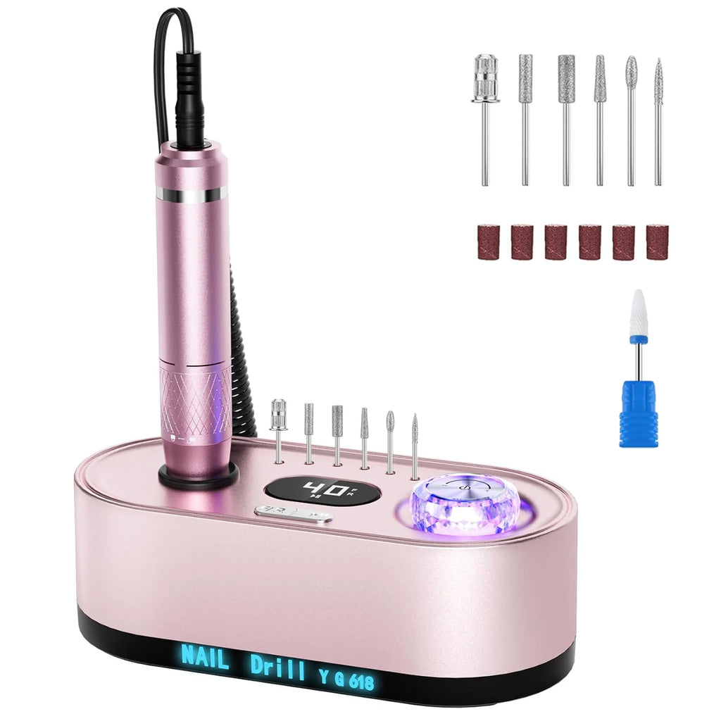 Electric Nail Drill 40000RPM Nail File Kit LCD Display