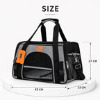 Breathable Mesh Travel Pet Carrier Shoulder Bag for Cats Dogs