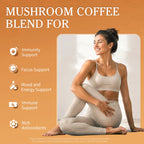 Organic Lion's Mane Mushroom Coffee with Reishi Cordyceps Powder