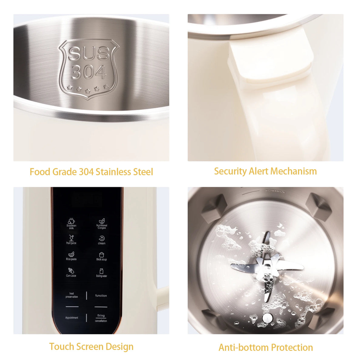 Automatic Electric 8-in-1 Nut and Soy Milk Maker 48 fl oz