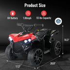 Kids 6V Electric ATV 4-Wheel Ride-On Toy Motorbike