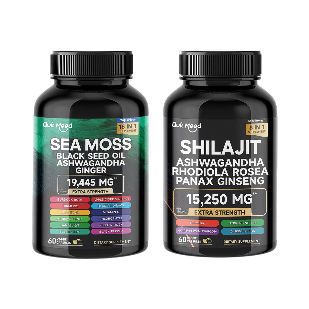 Sea Moss Shilajit Vitality Supplement Capsules