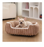 Deep Sleep Cat & Dog Shell Bed – Winter Warm Plush Soft Pet Cushion Bed, All-Season Calming Nest Mat for Cats & Small Dogs