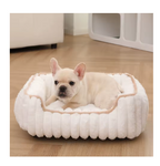 Deep Sleep Cat & Dog Shell Bed – Winter Warm Plush Soft Pet Cushion Bed, All-Season Calming Nest Mat for Cats & Small Dogs