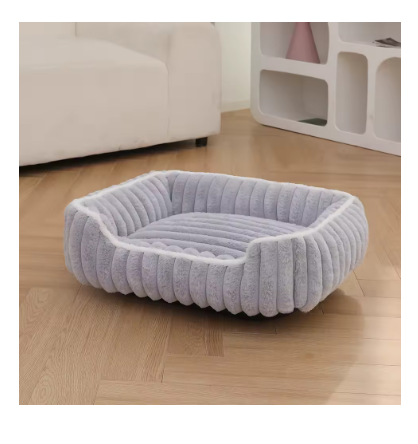 Deep Sleep Cat & Dog Shell Bed – Winter Warm Plush Soft Pet Cushion Bed, All-Season Calming Nest Mat for Cats & Small Dogs