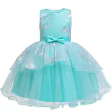 Girls Christmas Party Tutu Dress Princess Ball Gown