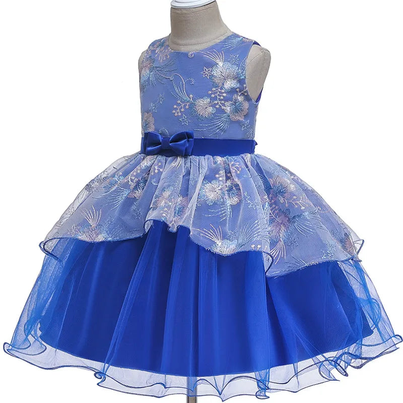Girls Christmas Party Tutu Dress Princess Ball Gown