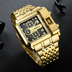 Men's Unique Military Stainless Steel Quartz Watch 3364