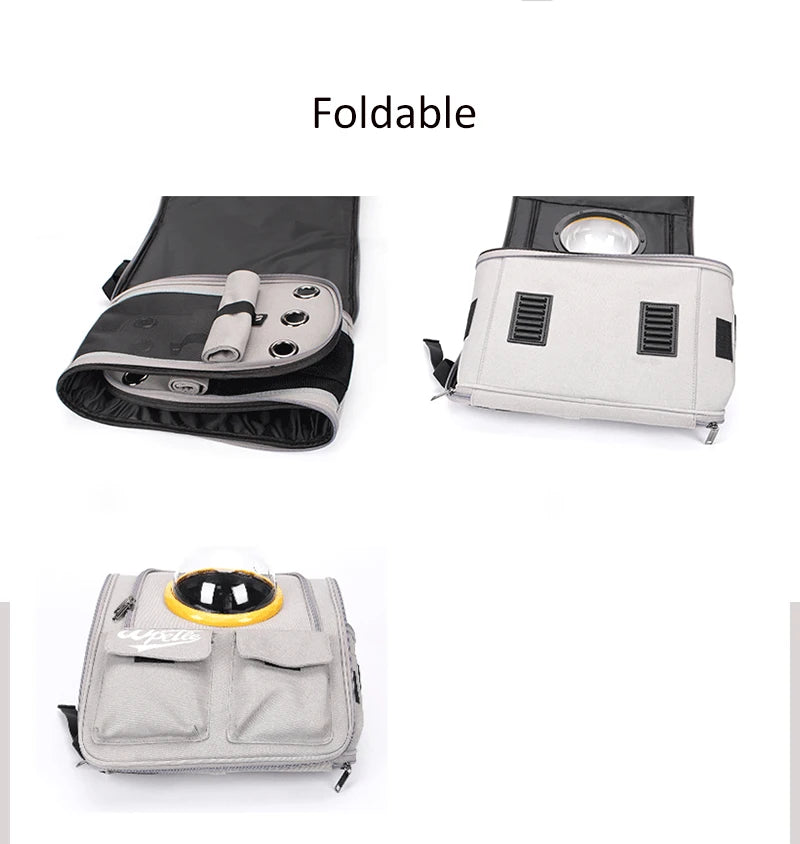 Expandable Capsule Pet Carrier Backpack for Cats Dogs