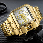 Men's Unique Military Stainless Steel Quartz Watch 3364