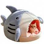 Enclosed Warm Cat Bed Cave Cushion for Cats
