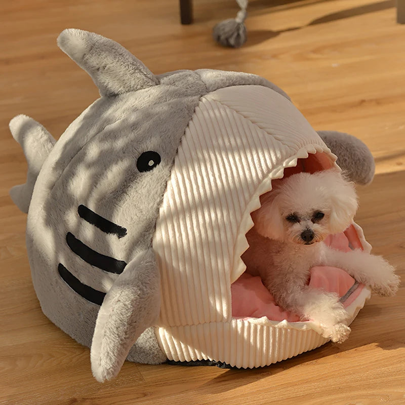 Enclosed Warm Cat Bed Cave Cushion for Cats