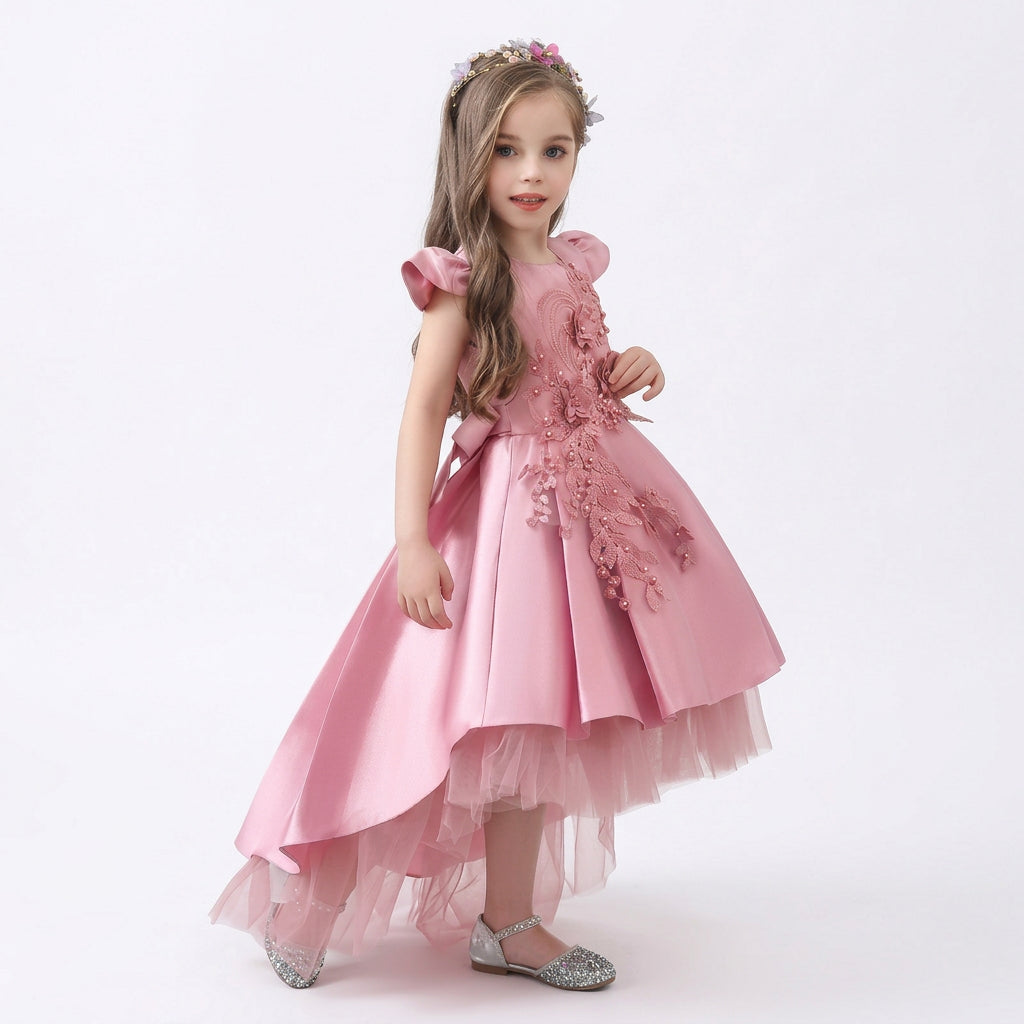 Girls' Tulle Lace Ball Gown Flower Girl Dress