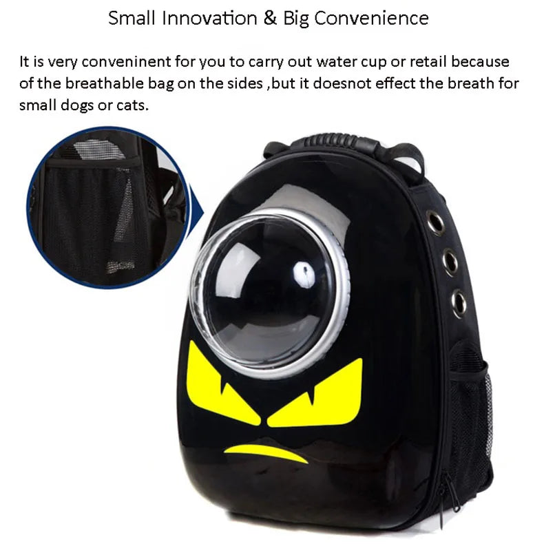 Breathable Space Capsule Pet Carrier Backpack for Cats Dogs