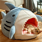 Enclosed Warm Cat Bed Cave Cushion for Cats