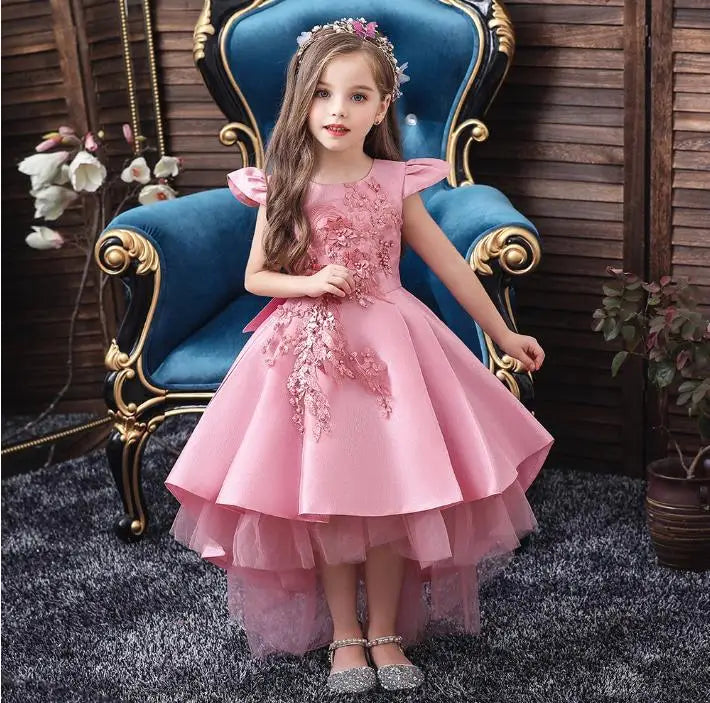 Girls' Tulle Lace Ball Gown Flower Girl Dress