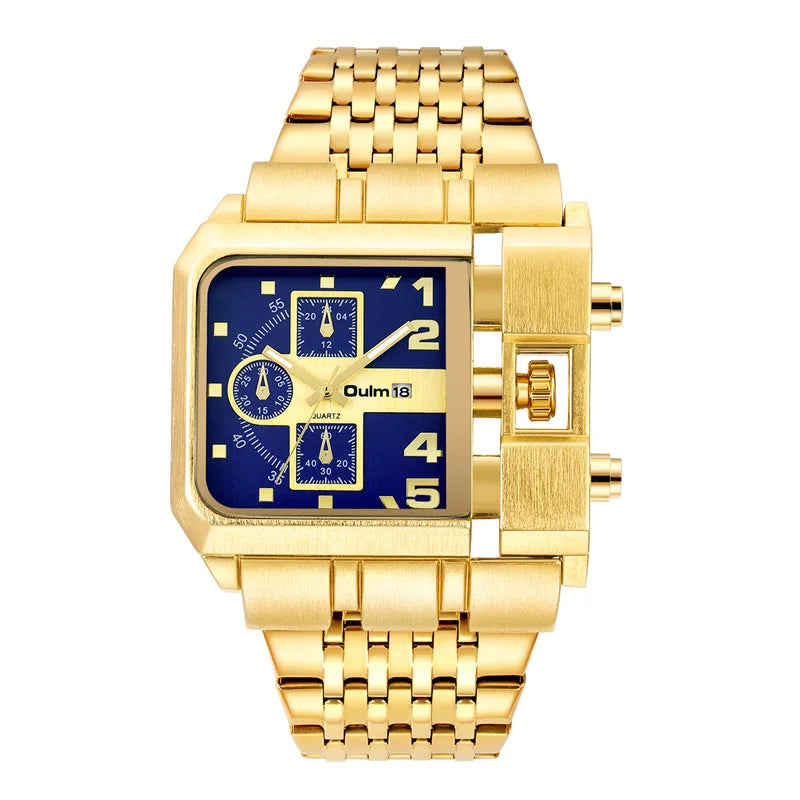 Men's Unique Military Stainless Steel Quartz Watch 3364