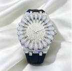 New Design Iced Diamond Watch Men Automatic Date Fashion Waterproof Quartz