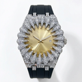 New Design Iced Diamond Watch Men Automatic Date Fashion Waterproof Quartz