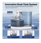 Petgravity Wireless Stainless Steel Smart Pet Water Fountain – Automatic Purifying & Pouring Cat Water Dispenser