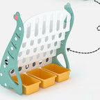 Kids Cartoon Duckling 5-Layer Bookshelf Toy Storage Rack