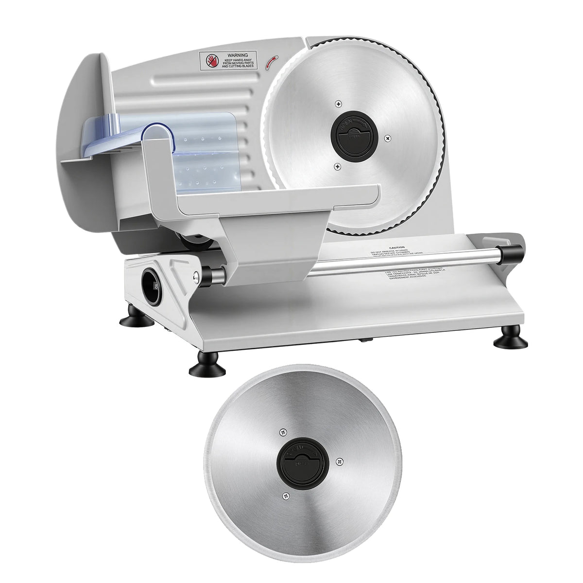 Electric Meat Slicer with 2 Stainless Steel Blades 200W