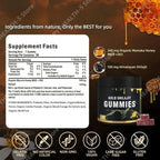 Shilajit Manuka Honey Cognitive Wellness Dietary Supplement Gummies