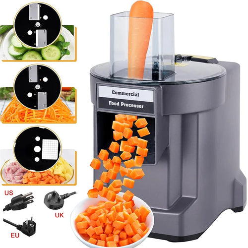 Commercial Electric 3-in-1 Vegetable Chopper and Food Processor