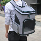Breathable Expandable Pet Carrier Backpack for Cats Dogs