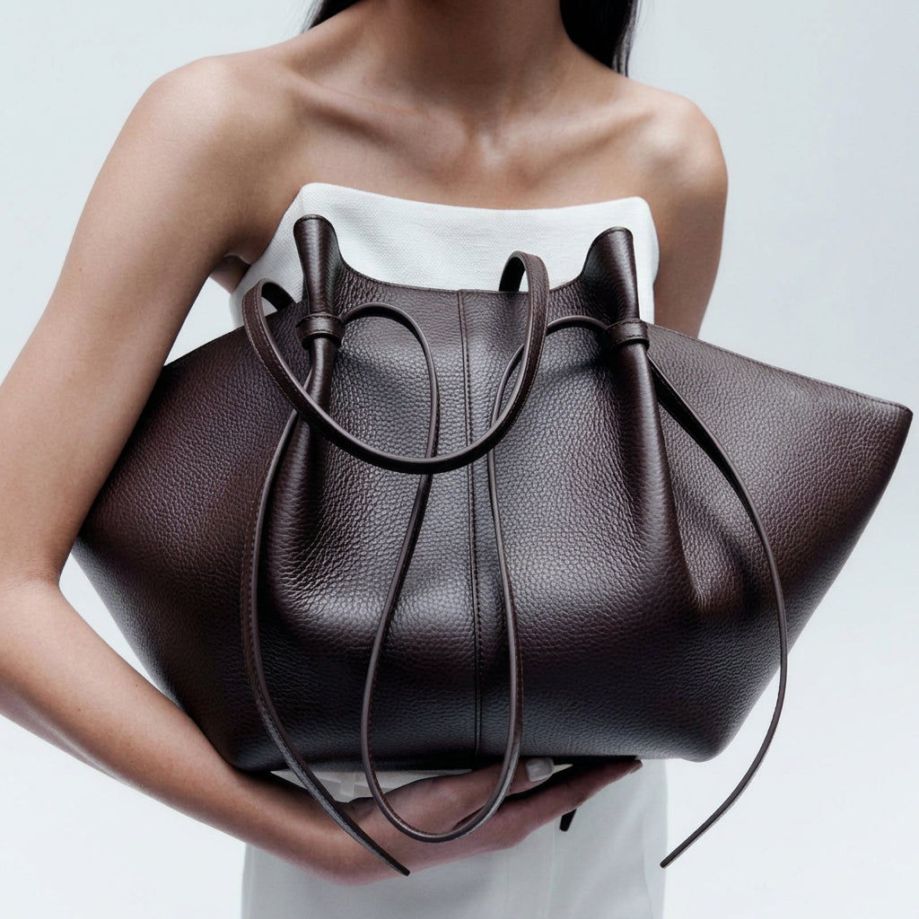 Women's Wing Large Capacity Woven PU Leather Shoulder Tote Bag