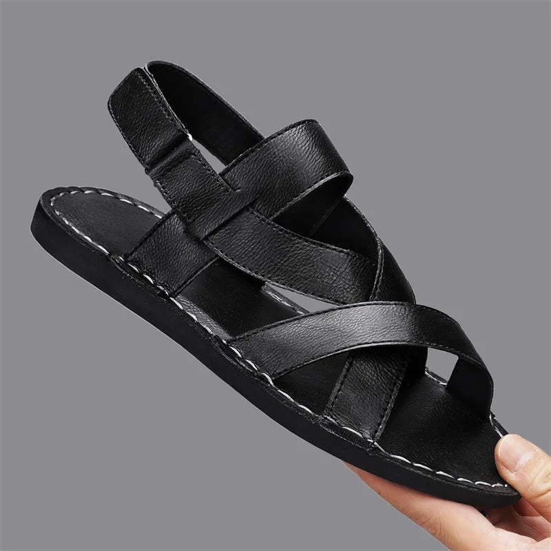 Men's Luxury Genuine Leather Outdoor Walking Sandals
