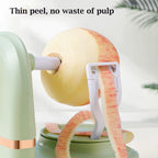 Hand-Cranked Manual Fruit Peeler with Divider and Spare Blades