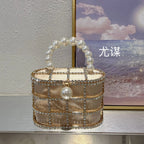 Women's Luxury Hollow Out Rhinestone Evening Clutch Bag