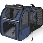 Expandable Breathable Mesh Pet Carrier Backpack for Cats