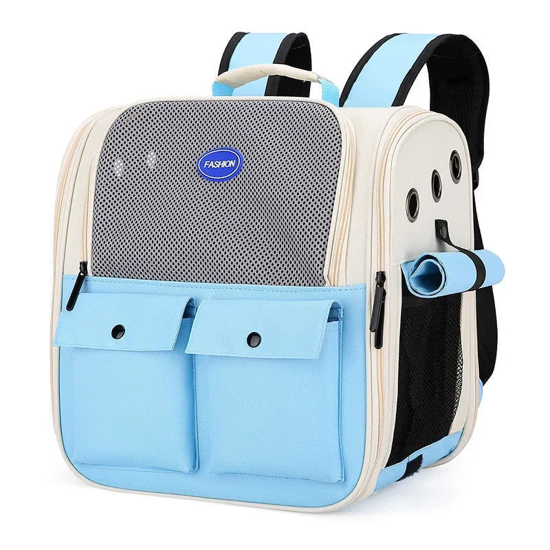 Large Capacity Pet Backpack Carrier for Cats Dogs