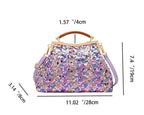Women's Luxury Sequin Glitter Evening Clutch Bag
