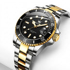 Men's Quartz Stainless Steel Watch with Auto Date