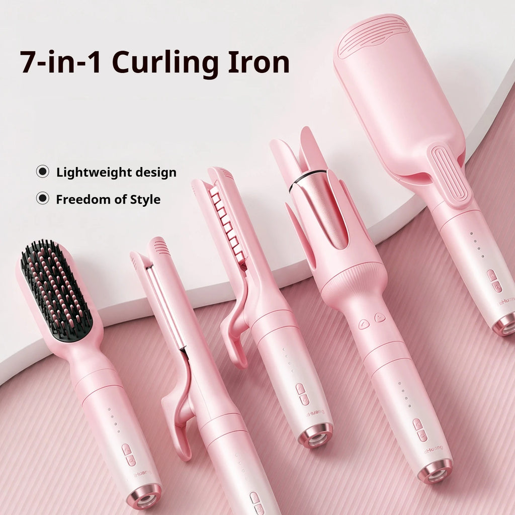 Multi Styling Automatic Hair Curler with Interchangeable Heads