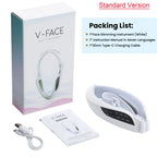 V Face Massage Belt with Vibration Hot Cold Compress