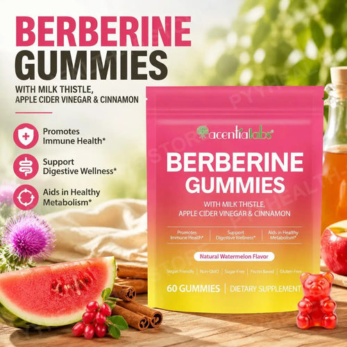 Berberine Milk Thistle Cinnamon ACV Dietary Supplement Gummies