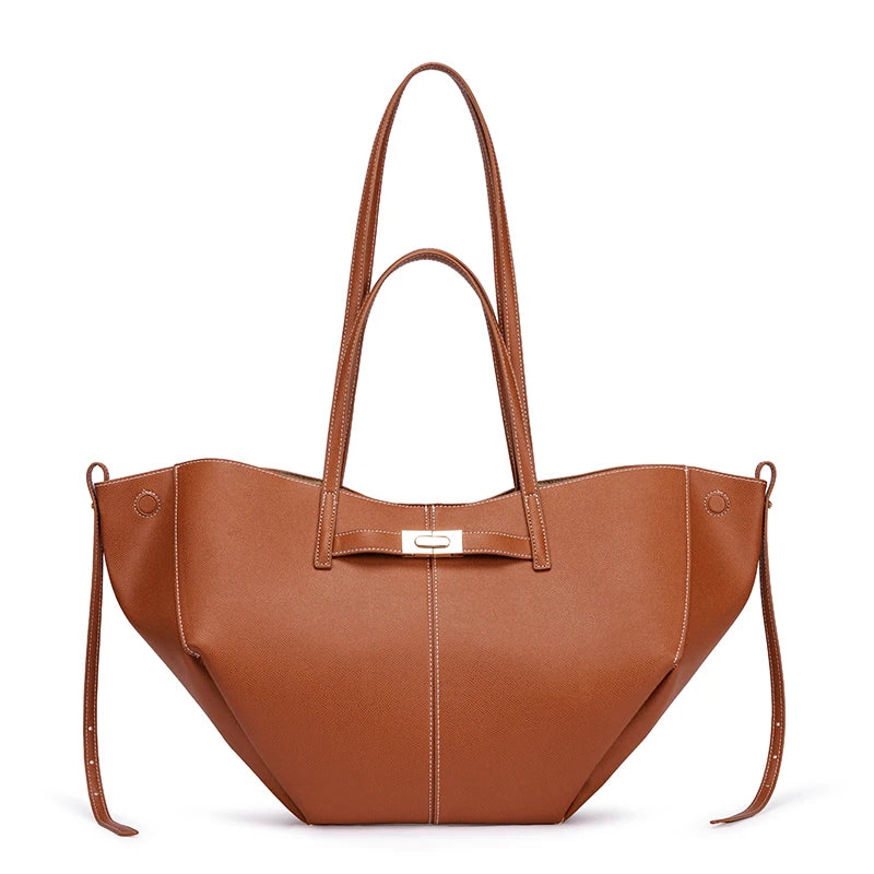 Women's Wing Large Capacity PU Leather Commuter Tote Bag