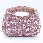 Women's Luxury Rhinestone Top Handle Evening Clutch Bag